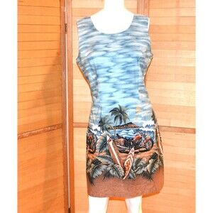 Vintage Dress Tropical Waves to Road Hawaii